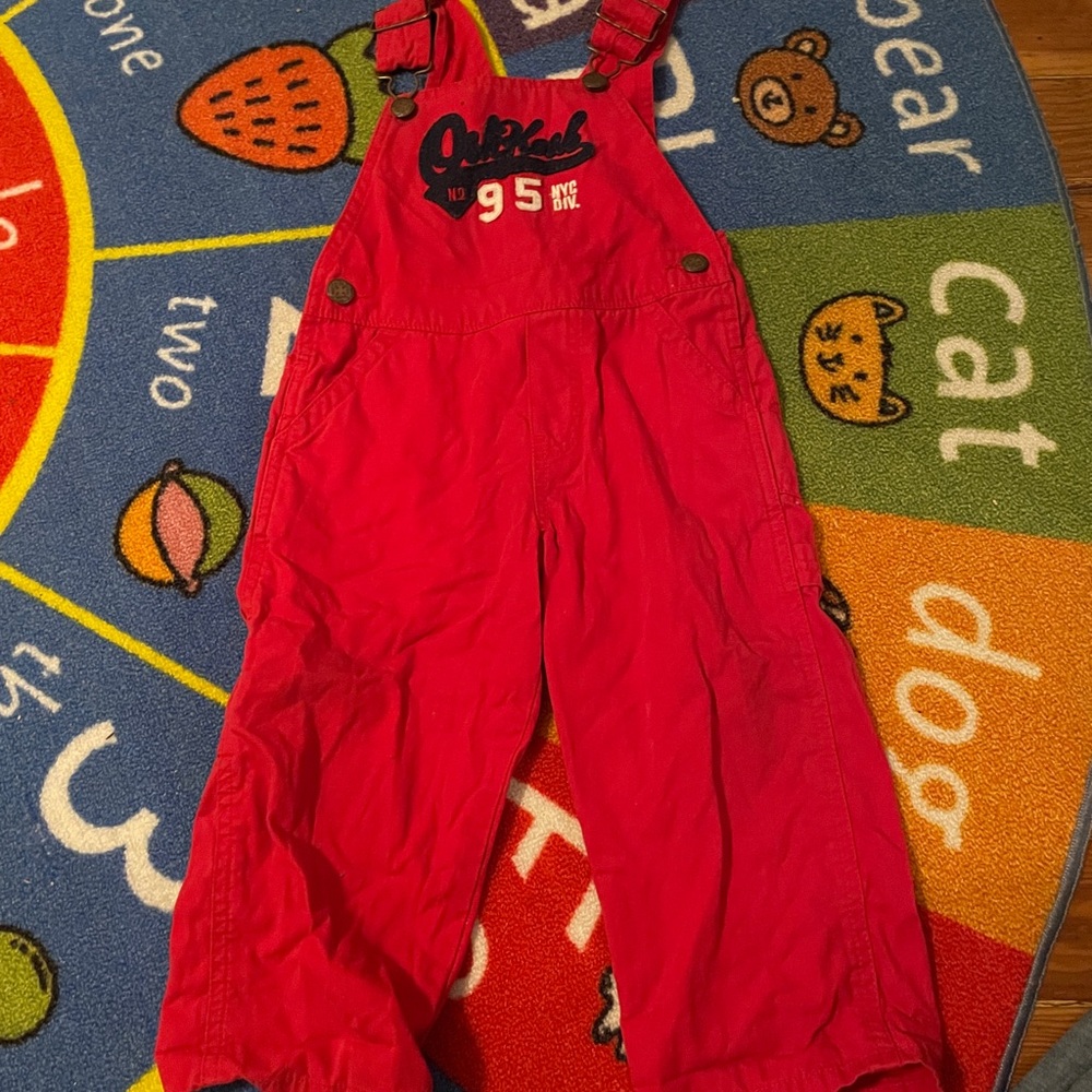 Vintage Oshkosh Bigosh Red Overalls